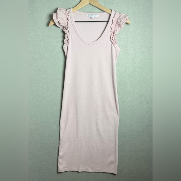 The Nines By Hatch Women’s Fitted Ribbed Maternity Bodycon Shift Dress Pink XS - Picture 1 of 7